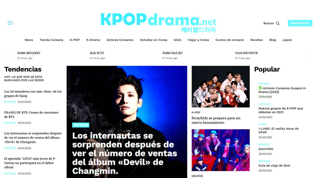 Revista de actualidad de Corea del Sur - KPOPdrama.net